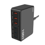 Sạc đa cổng USB PD sạc nhanh công suất cao 100W, Phích cắm US, phích cắm EU, phích cắm AU, phích cắm KR, phích cắm UK