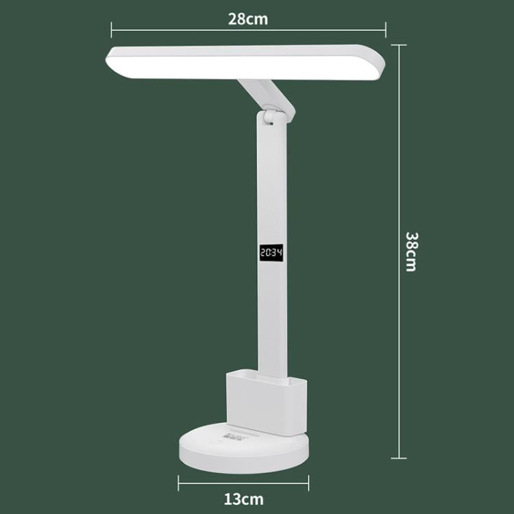 Đèn bàn học bảo vệ mắt Xiajule có hiển thị thời gian, đèn đọc sách điều chỉnh ba nhiệt độ màu, Đèn ngủ để bàn, XH4000, XH4800