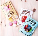 100 cái / bộ túi đóng gói quà bánh quy kẹo họa tiết chai màu sắc dễ thương cho đám cưới sinh nhật