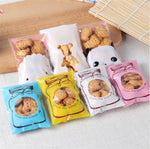 100 cái / bộ túi đóng gói quà bánh quy kẹo họa tiết chai màu sắc dễ thương cho đám cưới sinh nhật