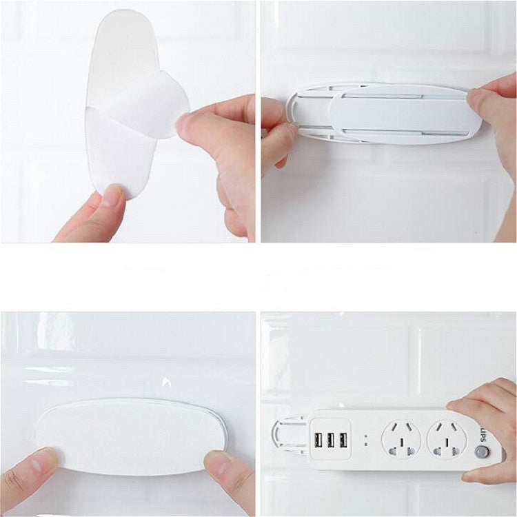 10 cái giá giữ bảng hoàn thiện dây cắm, giá đỡ router gắn tường, hình bầu dục, hình vuông