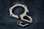 Móc khóa mở nắp chai bia mini nhẹ EDC, dụng cụ bỏ túi cho cắm trại ngoài trời, leo núi, hợp kim titan, thép không gỉ