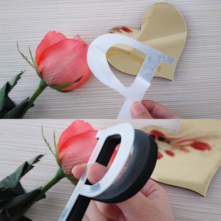 2 miếng dán tường acrylic chữ cái tiếng Anh sáng tạo trang trí nhà, gương 3D tự làm