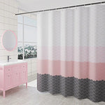 Rèm phòng tắm hình học chống thấm nước, kích thước 200 x cao 200cm, 100 x cao 200cm, 120 x cao 200cm, 150 x cao 200cm, 220 x cao 200cm, 260 x cao 200cm, 280 x cao 200cm