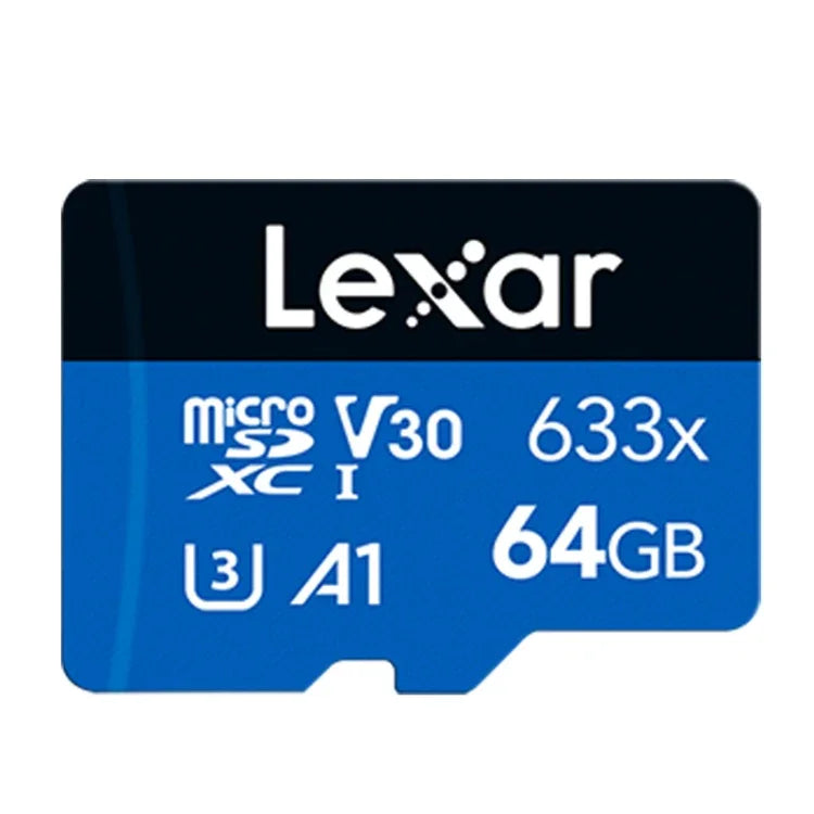 Thẻ nhớ điện thoại di động Lexar 633x 64GB tốc độ cao dành riêng cho ghi hình xe DVR TF, 64GB