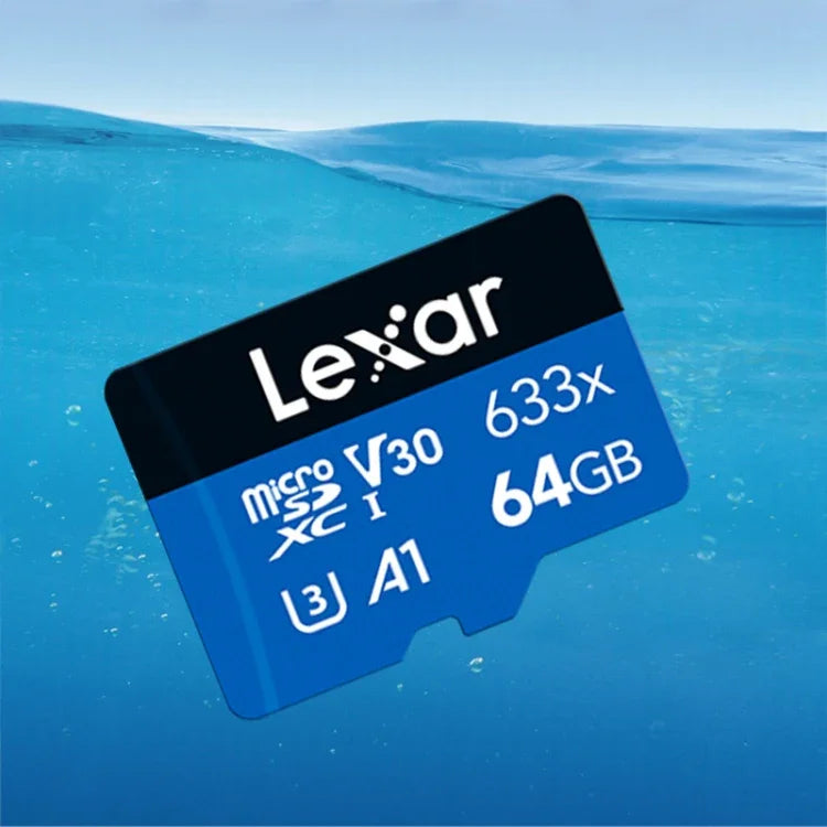 Thẻ nhớ điện thoại di động Lexar 633x 64GB tốc độ cao dành riêng cho ghi hình xe DVR TF, 64GB