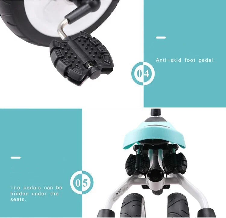 Đồ chơi xe đạp ba bánh cho bé, xe gấp cho trẻ em, xe trượt scooter, xe đạp ba bánh cho bé