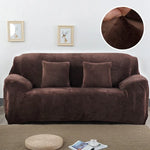 Áo bọc ghế sofa vải nhung dày, bọc ghế đàn hồi không kèm vỏ gối, 1 chỗ 90-140cm, 2 chỗ 145-185cm, 3 chỗ 190-230cm, 4 chỗ 230-300cm