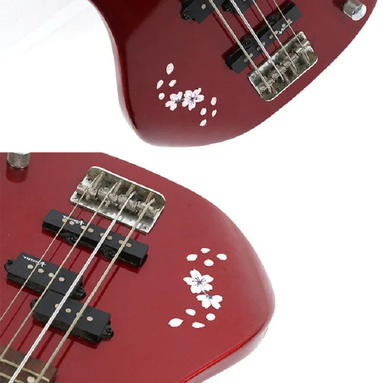 2 miếng dán bảng đàn guitar DIY hình hoa anh đào, 2 miếng dán bảng đàn guitar