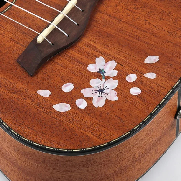2 miếng dán bảng đàn guitar DIY hình hoa anh đào, 2 miếng dán bảng đàn guitar