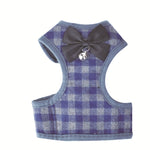 Dây Dẫn Áo Vest Caro Có Thể Điều Chỉnh Dây Kéo Cho Mèo Chó Thú Cưng, Đỏ, Xanh, Xám, Hồng, Vàng