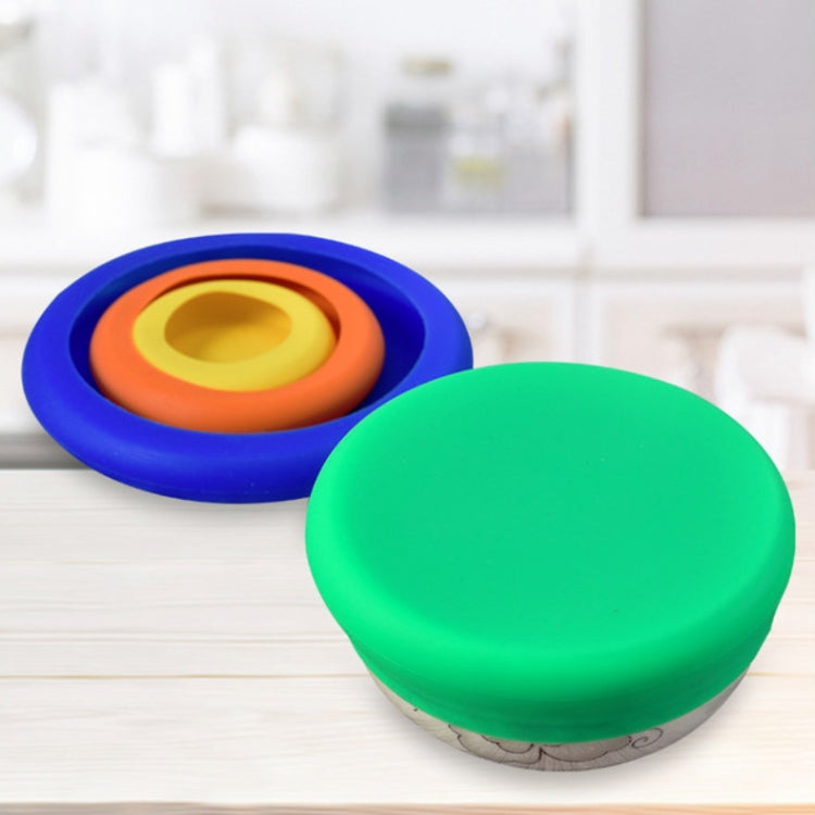 Bộ 3 Bộ Nắp Bảo Quản Silicone 4 Trong 1 Nắp Bát Đa Năng Bảo Quản Trái Cây Và Rau Củ Co Giãn Giao Màu Ngẫu Nhiên, Nắp Bảo Quản Silicone