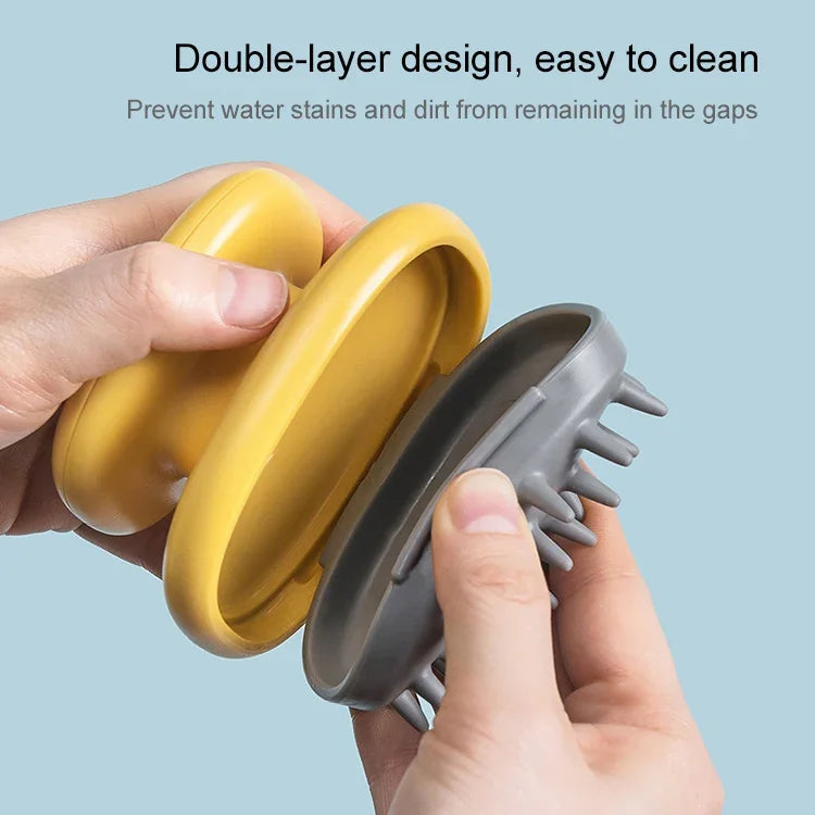 Lược gội đầu gia đình lược massage silicone lược cầm tay chống gàu bàn chải tóc