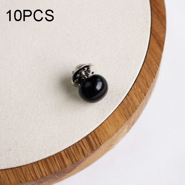 10 chiếc cài cổ ngọc trai đa năng chống sáng, cài khăn choàng, kim cài cổ DIY, màu đen, đỏ, champagne, bạc, trắng, tím, màu ngẫu nhiên