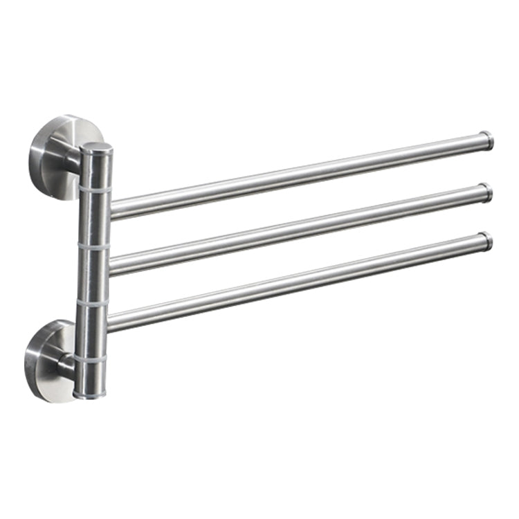 Thanh treo khăn inox xoay giá treo khăn nhà tắm bếp gắn tường giá đỡ khăn đánh bóng, Hai thanh đánh bóng, Ba thanh đánh bóng, Bốn thanh đánh bóng, Năm thanh đánh bóng