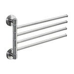 Thanh treo khăn inox xoay giá treo khăn nhà tắm bếp gắn tường giá đỡ khăn đánh bóng, Hai thanh đánh bóng, Ba thanh đánh bóng, Bốn thanh đánh bóng, Năm thanh đánh bóng