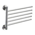 Thanh treo khăn inox xoay giá treo khăn nhà tắm bếp gắn tường giá đỡ khăn đánh bóng, Hai thanh đánh bóng, Ba thanh đánh bóng, Bốn thanh đánh bóng, Năm thanh đánh bóng