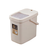 Xô đựng bã trà nhựa văn phòng xô rác trà nắp đẩy thùng rác di động, 7L, 10L