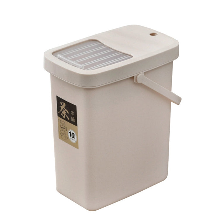 Xô đựng bã trà nhựa văn phòng xô rác trà nắp đẩy thùng rác di động, 7L, 10L