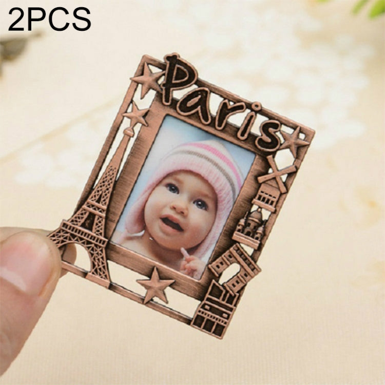 2 cái khung ảnh kim loại sáng tạo cổ điển, hươu con, bí ngô, hàng rào, bướm tròn, Paris, móc khóa trái tim, móc khóa vuông, hình bầu dục, ren vuông, tình yêu tròn, bướm vuông, ren trái tim, vuông vàng, vuông xám
