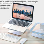 Giá đỡ làm mát máy tính xách tay hợp kim nhôm điều chỉnh chiều cao xoay 360 độ công thái học cho máy tính xách tay 10-17 inch MacBook Air Pro, xoay 360 độ