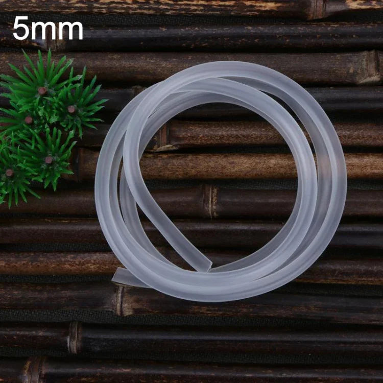 Ống bơm oxy silicone mềm 4x6mm cho đá tạo bọt khí bể cá chuyên nghiệp, 5m, 10m