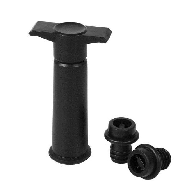 Bộ bơm hút chân không rượu vang đỏ, bộ nút silicone giữ rượu vang, bơm màu đen 2 nút (túi OPP), bơm màu đen 2 nút (hộp), 2 nút ba lỗ (túi OPP), bơm màu đen bộ ba món