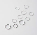 Simple Design Vintage Joint Rings Sets, J7213 Gold, J7214 Sliver