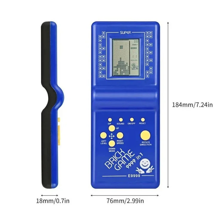 Máy chơi game cầm tay Classic Tetris Brick, Tích hợp 7 loại trò chơi, Giao màu ngẫu nhiên, Máy chơi game cầm tay Brick
