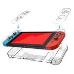 Vỏ bảo vệ cứng PC cho Nintendo Switch NS, vỏ nhựa trong suốt tháo rời, phụ kiện điều khiển console