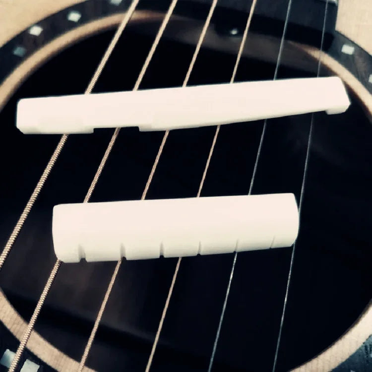 Gối dây đàn guitar trên và dưới bằng xương bò, cầu gối phụ kiện đàn guitar, dây đàn guitar