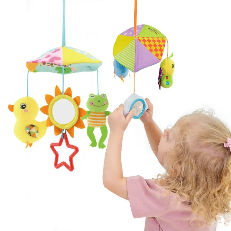 Đồ chơi trẻ em móc treo xe đẩy hình động vật hoạt hình dễ thương