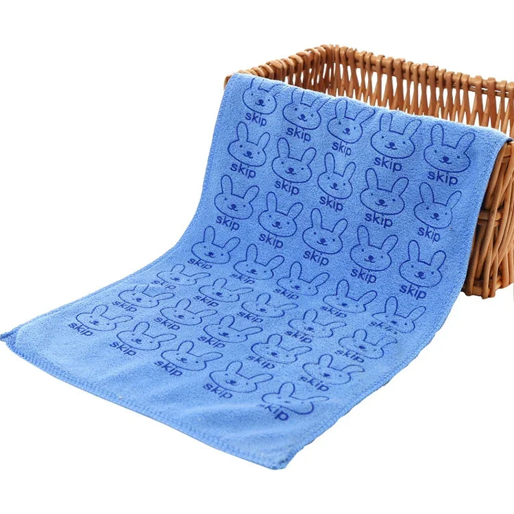 Khăn mặt trẻ em dễ thương 25*50cm, khăn tắm sợi microfiber thấm hút, khăn bãi biển, khăn tắm cotton cho bé, 25x50cm