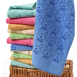 Khăn mặt trẻ em dễ thương 25*50cm, khăn tắm sợi microfiber thấm hút, khăn bãi biển, khăn tắm cotton cho bé, 25x50cm