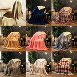 Chăn sofa mùa đông dày đôi cashmere lông san hô, chăn văn phòng, 1.5x2m, 2x2.3m