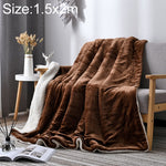 Chăn sofa mùa đông dày đôi cashmere lông san hô, chăn văn phòng, 1.5x2m, 2x2.3m