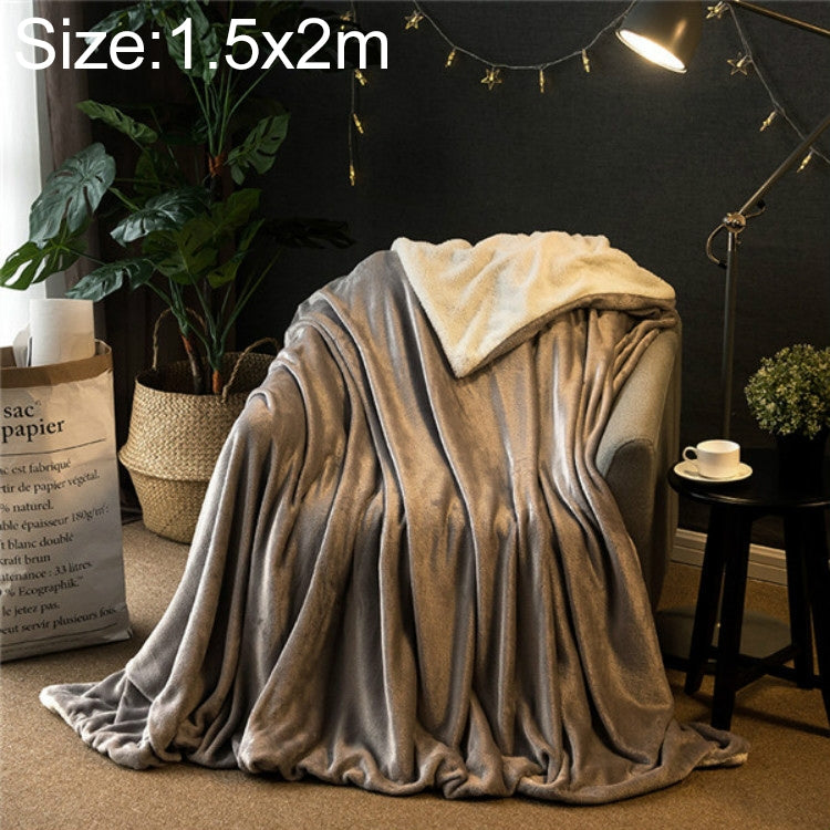 Chăn sofa mùa đông dày đôi cashmere lông san hô, chăn văn phòng, 1.5x2m, 2x2.3m