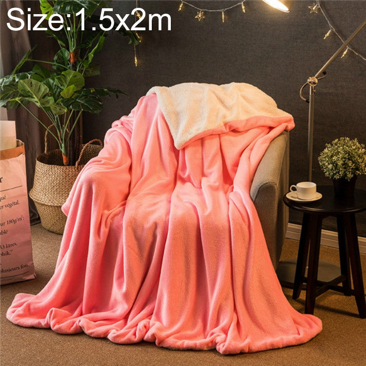 Chăn sofa mùa đông dày đôi cashmere lông san hô, chăn văn phòng, 1.5x2m, 2x2.3m