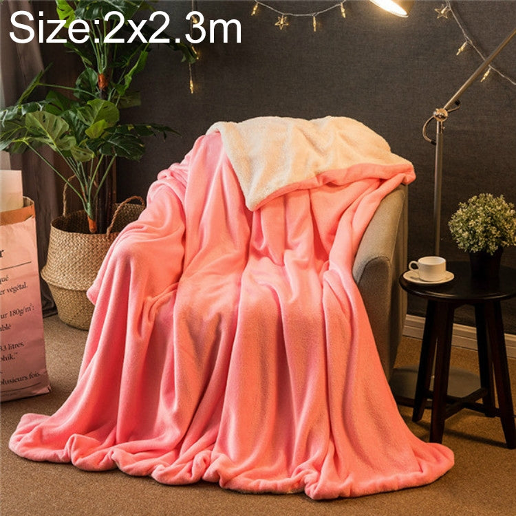 Chăn sofa mùa đông dày đôi cashmere lông san hô, chăn văn phòng, 1.5x2m, 2x2.3m
