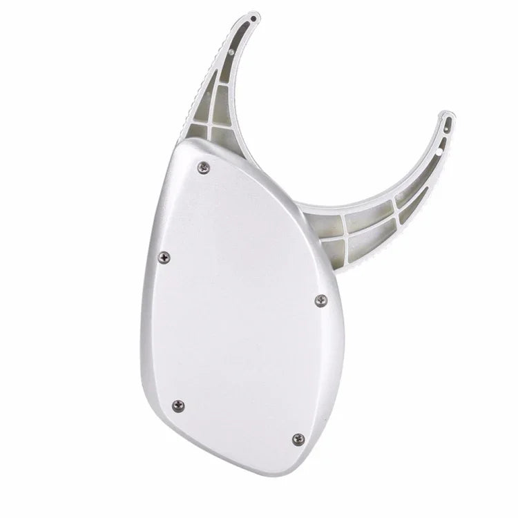 Thước đo mỡ điện tử kỹ thuật số 0-50MM, thước đo vòng eo, màu bạc