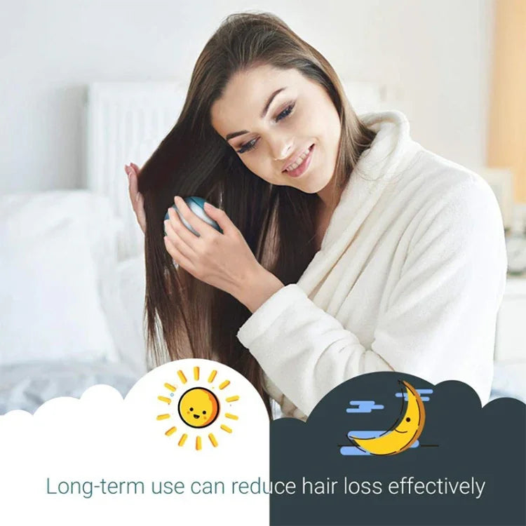 Bàn chải tóc ion điện tử cầm tay duỗi tóc bàn chải ion âm lược chống tĩnh điện massage mini lược duỗi tóc màu hồng, xanh lá