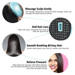 Bàn chải tóc ion điện tử cầm tay duỗi tóc bàn chải ion âm lược chống tĩnh điện massage mini lược duỗi tóc màu hồng, xanh lá