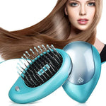 Bàn chải tóc ion điện tử cầm tay duỗi tóc bàn chải ion âm lược chống tĩnh điện massage mini lược duỗi tóc màu hồng, xanh lá