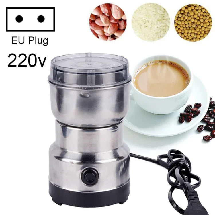 Máy xay cà phê đa năng cắm điện EU, xay thảo mộc/ gia vị/ hạt/ ngũ cốc/ hạt cà phê, máy xay cà phê, cắm điện EU