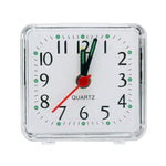 Square Alarm Clock Transparent Case Compact Digital Mini Bedroom Bedside Office Electronic Clock
