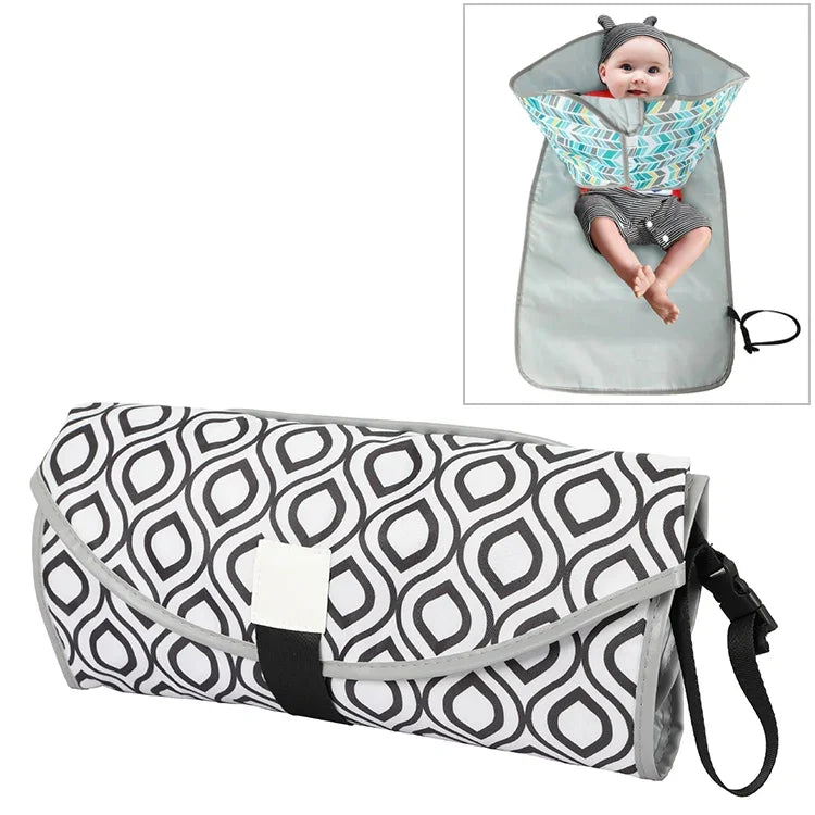 Tấm thay tã cho bé có thể gấp gọn, chống thấm nước, tấm chăm sóc, một kích cỡ