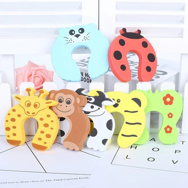 Chặn cửa chống kẹp bảo vệ ngón tay cho bé, khóa giữ an toàn, đồ chơi bảo vệ ngón tay cho bé, giao màu ngẫu nhiên
