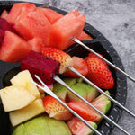 Dĩa Sô Cô La Tay Cầm Gỗ Thép Không Gỉ Dùng Cho Lẩu, Dĩa Phô Mai Trái Cây Tráng Miệng Fondue Que Nướng Tan Chảy Dụng Cụ Nhà Bếp, Giao Màu Ngẫu Nhiên