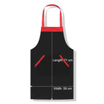 Solid Color Polyester Home Apron Antifouling Simple Adult Apron