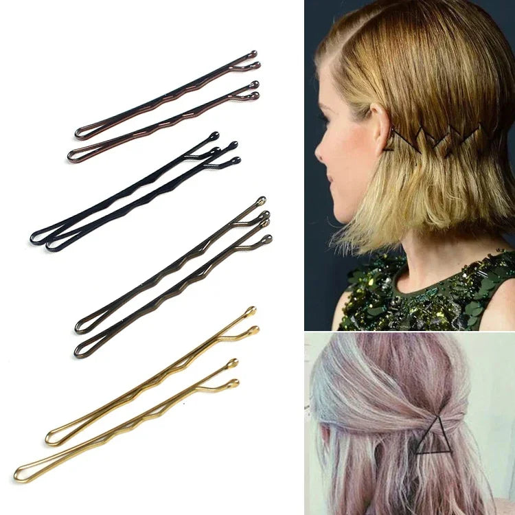 3 cái kẹp tóc nữ màu đen vàng kẹp tóc băng đô phụ kiện tóc